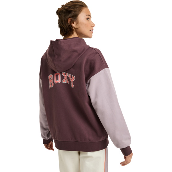 2025 Roxy Frauen Essential Energy Hoodie Fleece ERJFT05009 - Huckleberry